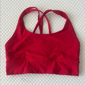 Lululemon Women's Red Sports Bra